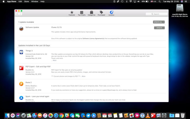 iTunes 12.7.5 update