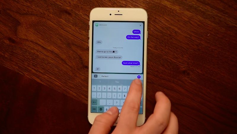 Teaser de notification plein écran iOS 10 Messages 001