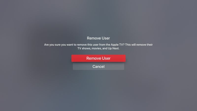 Plusieurs comptes Apple TV