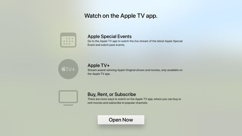 Watch Apple Silicon event - TV app on Apple TV
