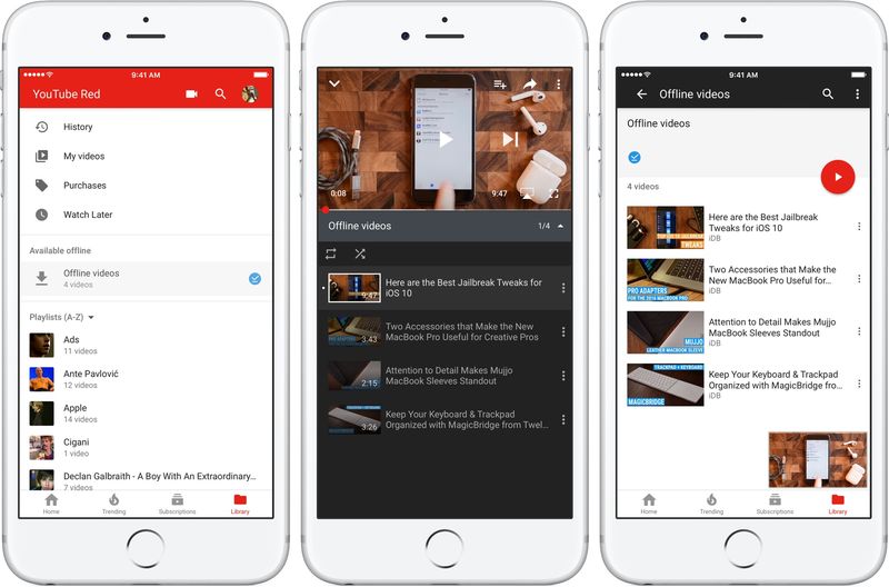 Regarder des vidéos hors ligne sur YouTube