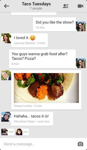 Hangouts 1.0 for iOS (iPhone screenshot 002)