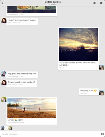 Hangouts 1.0 for iOS (iPad screenshot 002)