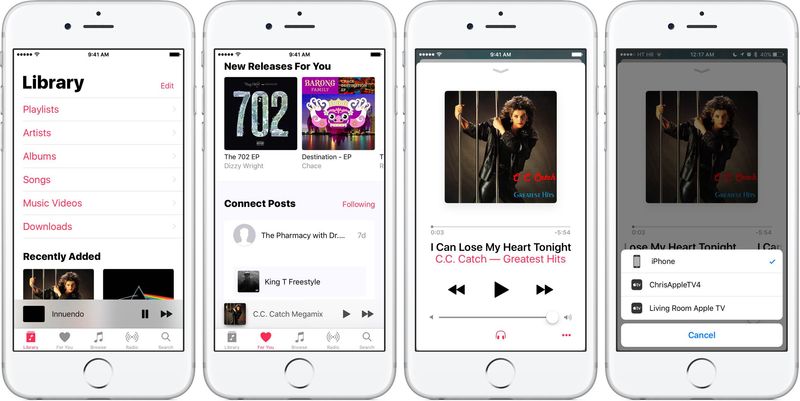 iOS 10 Musique teaser silver Capture d