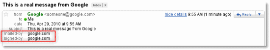 Gmail unauthenticated message web screenshot 001