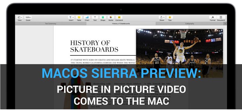 macOS Sierra Picture in Picture teaser 001