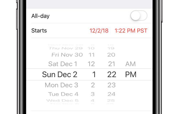 Apple Calendar precise times hero image