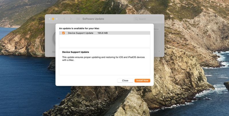 A screenshot showing the Software Update feature on macOS Big Sur displaying details about Apple