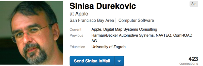 Sinisa Durekovic LinkedIn profile