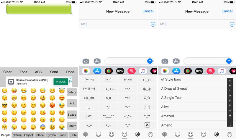 Emoji pour message - Text Maker iPhone