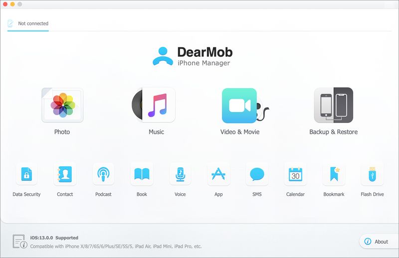 DearMob iPhone Manager on Mac