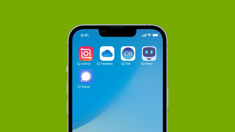 Certaines applications déchargées sur l