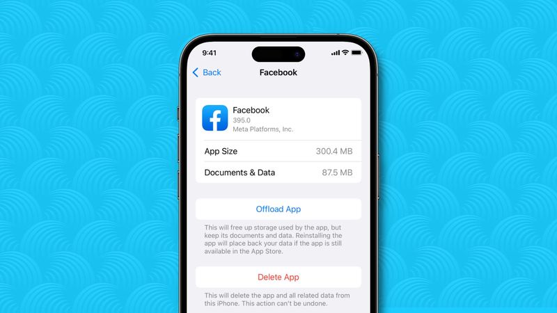 iPhone affichant la possibilité de supprimer une application