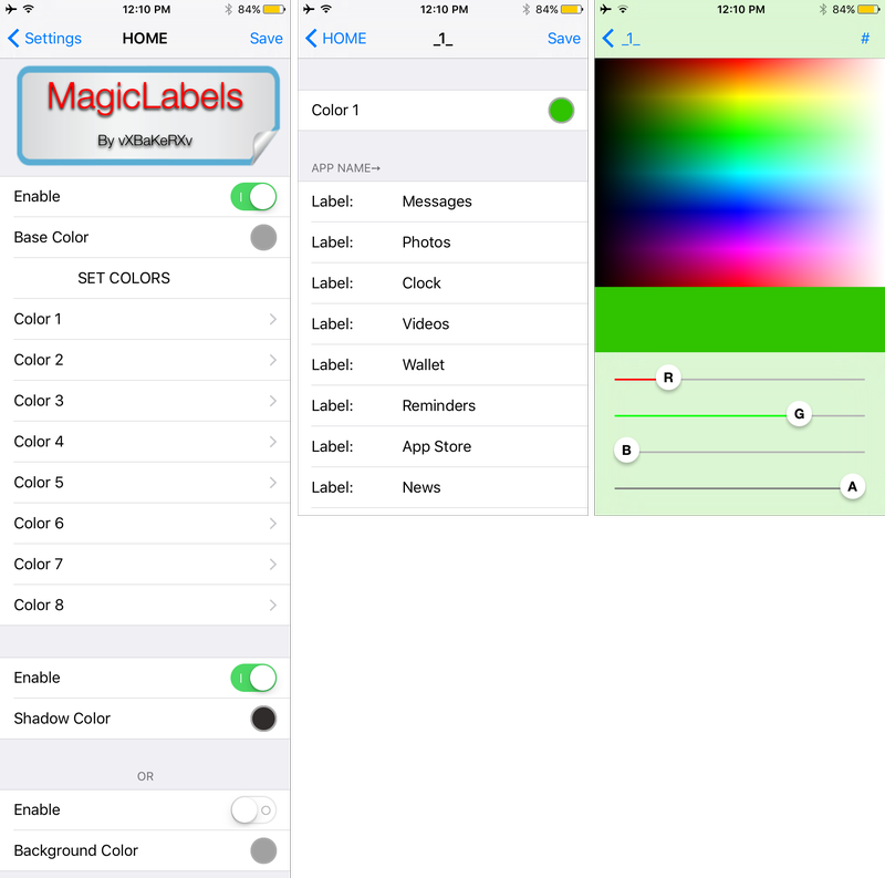 magiclabels preferences pane options to configure