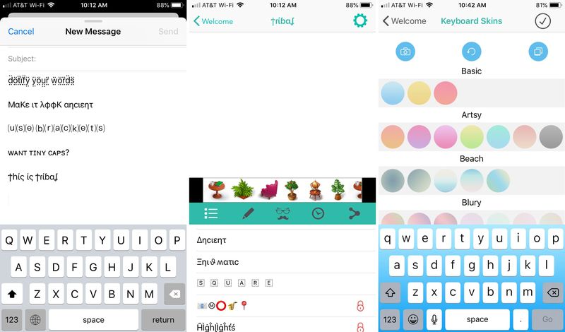 Application Font Changer sur iPhone