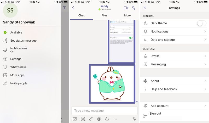 Microsoft Teams on iPhone