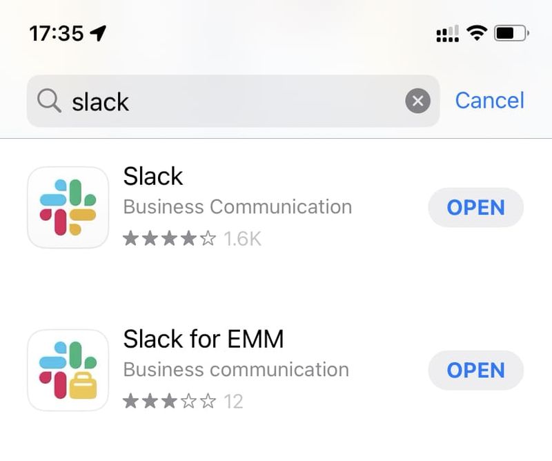Slack et Slack pour EMM dans l
