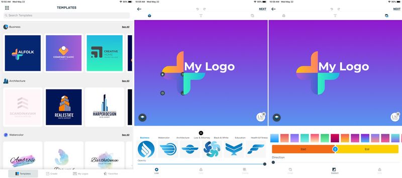Logo Maker Design Monogramme iPad