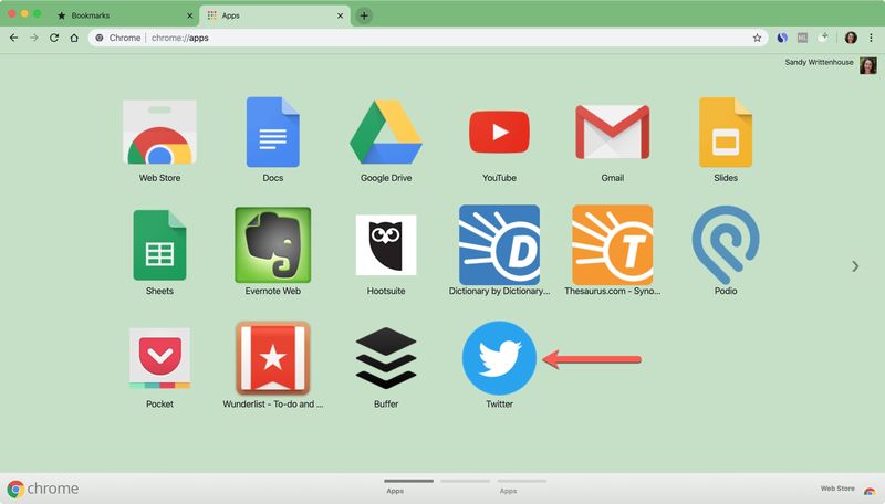 Twitter Chrome Apps