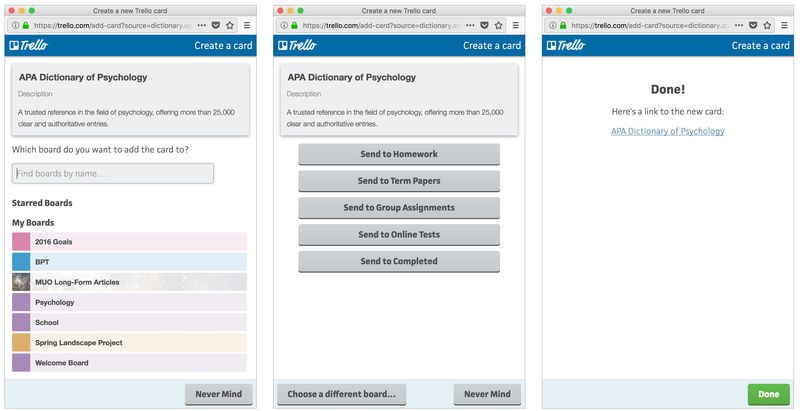 Trello Save Webpages as Cards Prompts