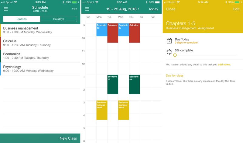 My Study Life Student Planner iPhone