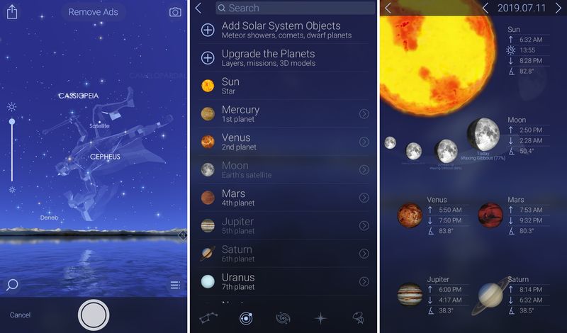 Application Star Walk 2 sur iPhone