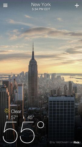 Yahoo Weather 1.0 for iOS (iPhone screenshot 003)