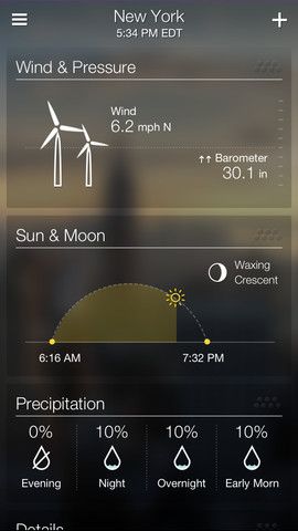 Yahoo Weather 1.0 for iOS (iPhone screenshot 004)