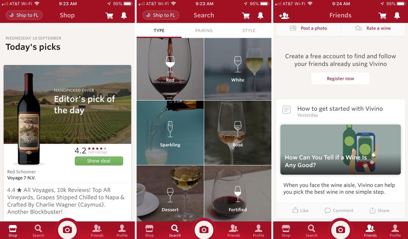 Vivino on iPhone