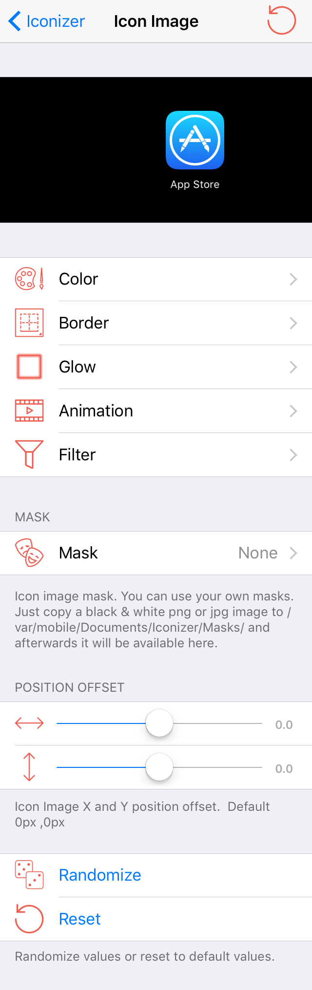Iconizer Icon Image Preferences 2