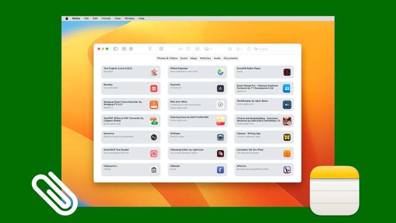 Attachments in Mac