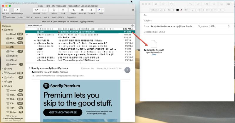 Mail Ajouter une pièce jointe à un e-mail Mac