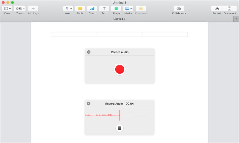 Enregistrer des pages audio Mac