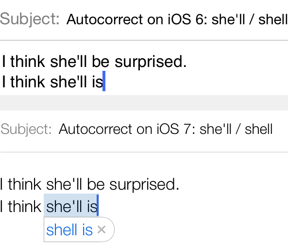 Autocorrect shell