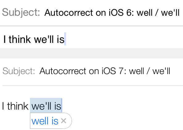 Autocorrect well