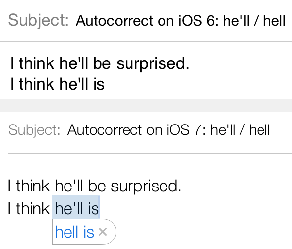 Autocorrect Hell