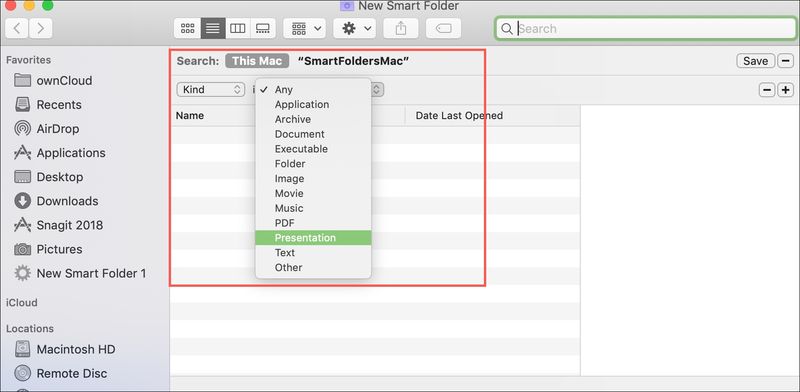 Smart Folder for Kind Presentations
