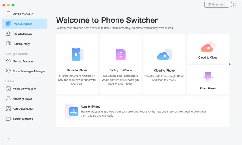 AnyTrans Phone Switcher Mac