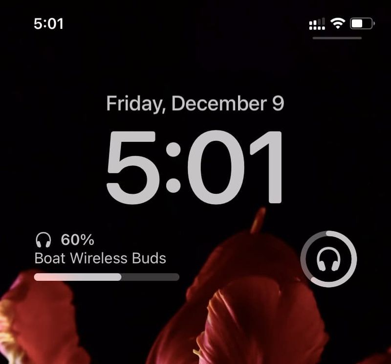 Widgets de batteries sur l