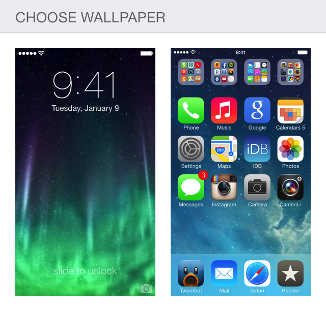 Choose wallpaper