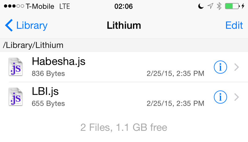 Lithium script