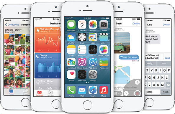 iOS 8 on iPhone 5s