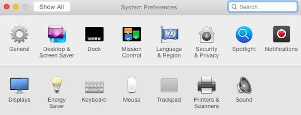 system preferences dp5