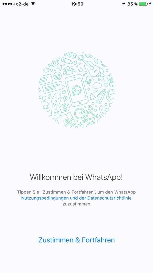 WhatsApp new Welcome screen