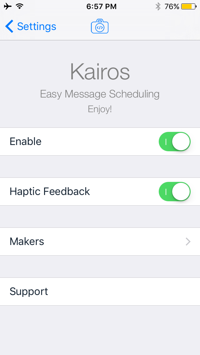 Kairos Preferences Pane Options to Configure