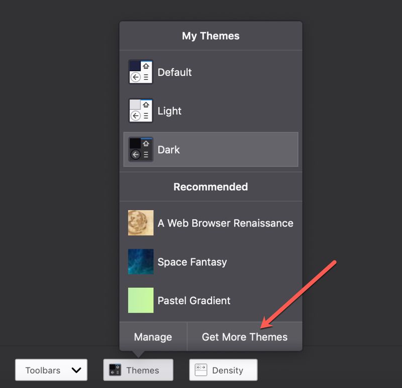 Obtenir plus de thèmes pour Firefox sur Mac