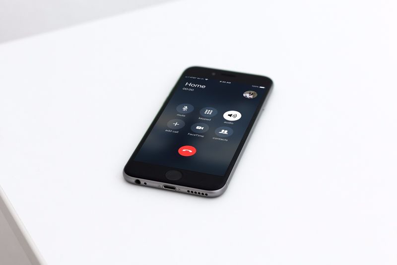 iPhone Ringing on Table with Speakerphone