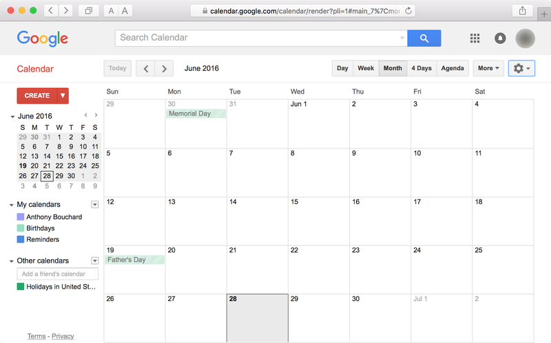 Google Agenda Safari