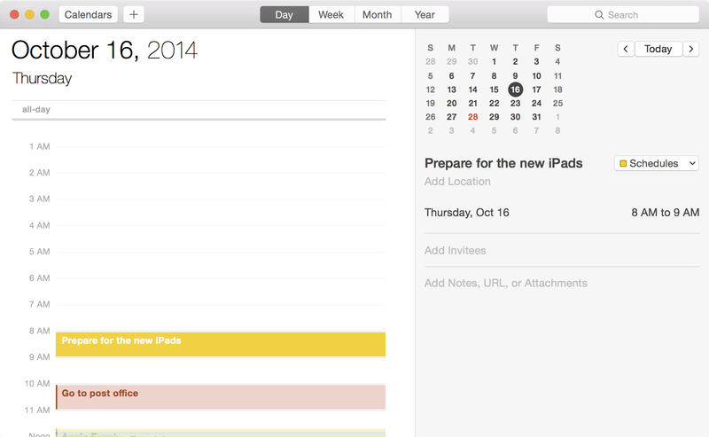 Calendar Day View