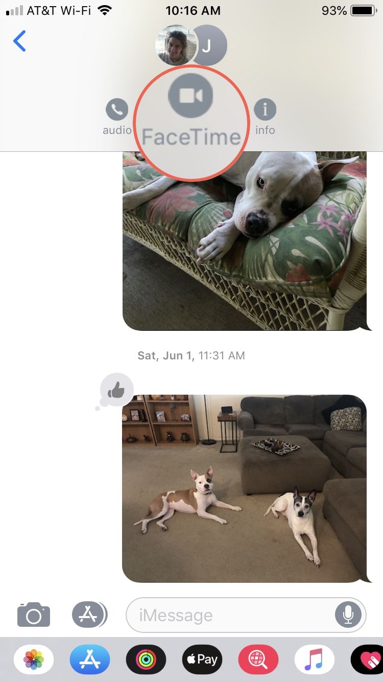 Démarrer les messages FaceTime du groupe iPhone